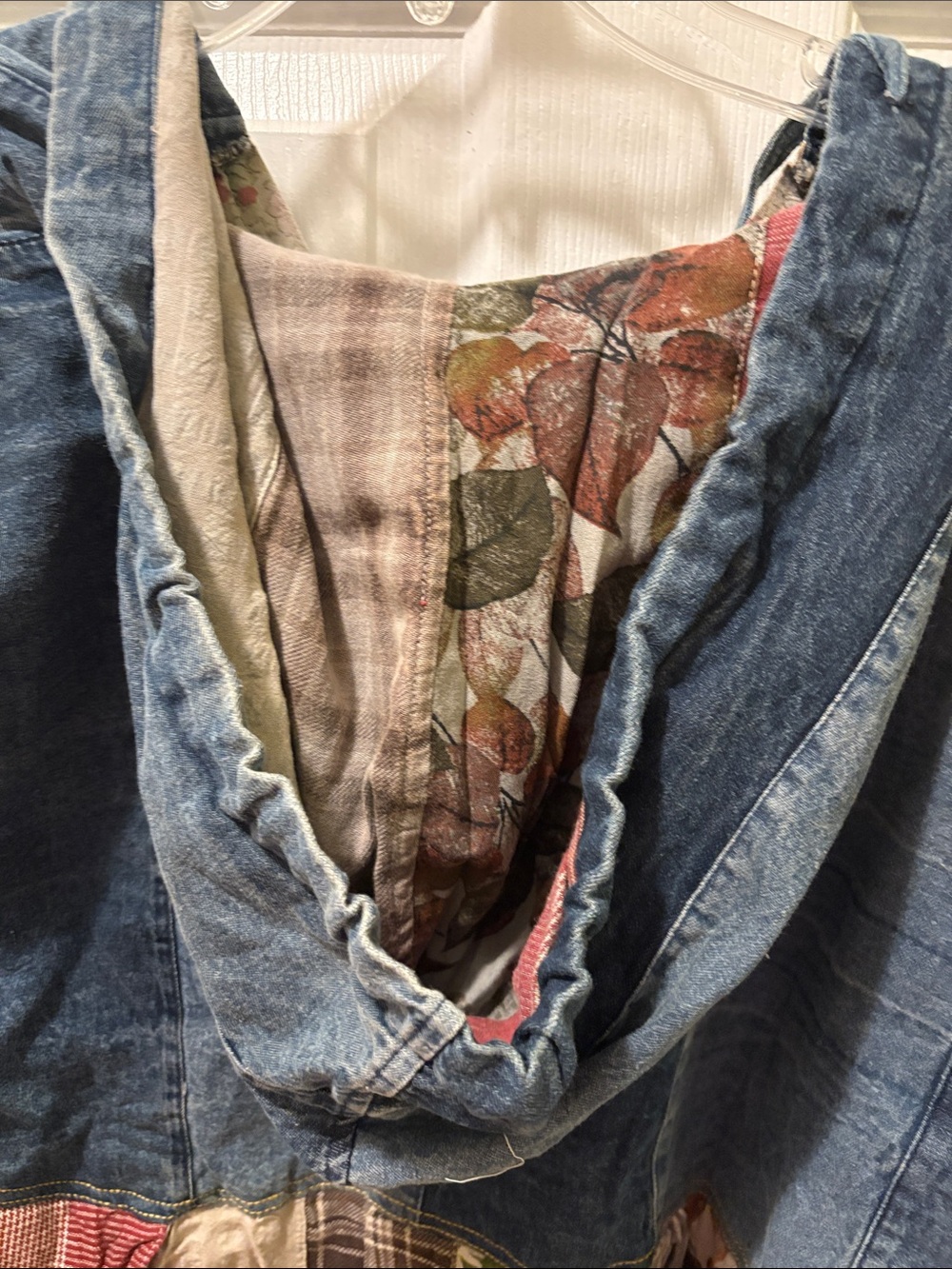 Young threads denim ruffle hoodie - Picture 8 of 9
